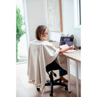Warmür The Original Office Chair Blanket - One Size - Beige-Concealed zipper adapts to most headrests and closes when not in use
