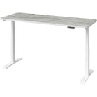 MotionGrey - Bureau assis-debout électrique à double moteur, réglable en hauteur, 165 po de largeur - Cadre blanc-MotionGrey Bureau assis-debout électrique réglable en hauteur à double moteur allemand pour ordinateur et bureau - Cadre noir avec plateau (165 cm x 60 cm x 2,5 cm)