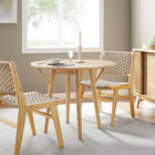 Modway Gallant 36" Dining Table - Oak-Rubberwood Base