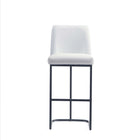 Manhattan Comfort Serena 17.71" Modern Leatherette Upholstered Barstool - White-Seat Height: 29.13 in