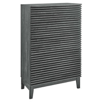 Modway Render 5-Drawer Dresser Chest - Charcoal-Mid-Century Dresser Chest