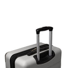 Bugatti Monaco 26.5" Hardside Medium Check-in Luggage - Vegan Leather Trim -  Grey-Zipper-release expansion system for 20%
more packing space (on medium and large
luggage)