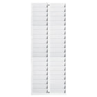 Pyramid Time Systems Time Card Rack - 40 Pockets - Plastic - Light Gray-Card Orientation: Wide Side Up