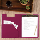 Mead West Village Clipfolio - 12-1/2" H x 9-1/2" W - White/Grey Floral-40 perforated sheets for easy tear-out