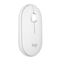 Logitech Pebble Mouse 2 M350s Slim Bluetooth Wireless Mouse - Portable - Lightweight - Customizable Button - Off-white-Defy Boring: With a slim design, multiple colours and smarter tech, this Bluetooth mouse from the Pebble 2 Collection lets you express your vibe and make your statement
