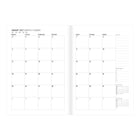Letts of London 2027 Denim Weekly/Monthly Planner with Sewn Binding and Fabric Cover - 8-1/4" x 5-7/8"- Assorted - Multilingual-Pocket cover