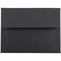 JAM Paper A6 Premium Invitation Envelopes - 4 3/4 x 6 1/2 - Smooth Black - 100 Pack-Bright colors make these envelopes stand out from a pile of boring mail!