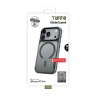TUFF8 GlideGuard Mag Case for iPhone 17 Pro - Smoke Black-Raised edges: Offer additional protection for both the screen and camera, safeguarding key areas from impact