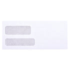 SupremeX Double Stacked Window Envelopes - #9 - Open Side - 24lb White Wove - Security Artline - 3-7/8" x 8-7/8" - Box of 500-#9 Double Window Envelopes