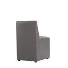 Manhattan Comfort - Lot de 2 chaises de salle à manger modernes Anna Square 48 cm en similicuir capitonné - Étain-Livré chez vous entièrement assemblé Aucun assemblage requis
