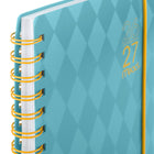 Mead 2026-27 Colour Pop Turquoise Weekly/Monthly Planner - Poly Cover with Bungee - 15+3 Months - 8½" x 6"  - Bilingual-One month per 2 page spread has open daily blocks, a notes section and past/future month reference calendars