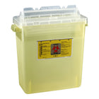 Bemis 3 Gallon Sharps Container - Translucent Yellow - 12 Pack-Rotating lid design prevents access to container contents.
