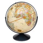 Replogle - Globe terrestre antique Eureka 40 cm avec méridien complet en métal noir et base en métal - Anglais-Carte antique de style ancien monde avec cartographie à jour