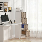 HOMCOM 4-Drawer Letter/A4 Filing Cabinet with Lock - White-Compact vertical design saves floor space in any home office
