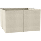 Outsunny 10' L x 13' W Gazebo Curtains with Zipper Doors, Hooks/C-Rings for Patio, Only Curtains - Beige-Provides protection when enjoying leisure time outdoors