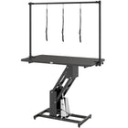 PawHut 43" Hydraulic Dog Grooming Table-Effortless hydraulic height adjustment from 22.8" -38.6" (58-98 cm)
