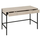 Hudson&Canal Nolan 48" Writing Desk - Alder White-Clean with a soft, dry cloth and no harsh chemicals or abrasive cleaning materials