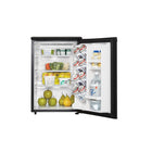 Danby Designer 2.6 cu. ft. Compact Refrigerator - Black-Two full width and one 1/2 width adjustable wire shelves