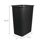 Storex Wastebasket - 39 L - Black-6