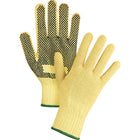 Zenith Safety String Knit Gloves With Dots, Size Medium/8, 7 Gauge - 12 Pack-Coating PVC