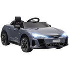 Aosom Audi RS e-tron GT Licensed Kids 12V Battery Powered Electric Car with Remote Control, Horn and Music - Grey-Licensed 12V Audi RS e-tron GT makes sure authentic design 