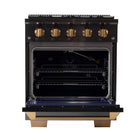 Kucht 30" KED Series Pro Style Propane Ready Dual Fuel Range - Gemstone-Sealed burners make it easy to keep your range clean