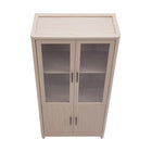 Manhattan Comfort - Jodie 31 po Bibliothèque Mid-Century Moderne - Chêne blanchi - Lot de 2-Assemblage à domicile requis Tout le matériel inclus