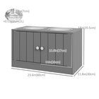 PawHut Elevated Dog Bowl Feeding Station with Stand - Grey-Colour: Grey 