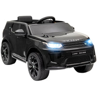 Qaba 12V Land Rover Licensed Kids Electric RC Car - Black-Licensed 12V Land Rover Discovery Sport enhances realistic play 