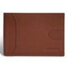 Champs Onyx Leather Bi-Fold Clip Wallet - Brown-Leather Bifold clip wallet in gift box