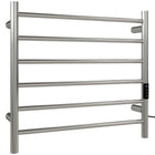 HOMCOM Towel Warmer - Stainless Steel Smart WiFi Heated Towel Rack - Silver-Smart WIFI control allows remote operation via touchscreen or Tuya app