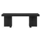 Hudson&Canal Dimitra 44"W Rectangular Coffee Table - Black Grain-Table is made of high-quality and durable MDF materials