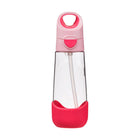 b.box - Tritan Drink Bottle - 600ml - Flamingo Fizz-Unique triangle shape easy for kids to grip