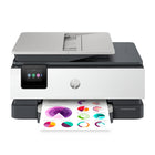 HP OfficeJet Pro 8125 All-in-One Printer - White-All-in-one printer for print, scan, copy, includes setup ink cartridges, power cord, and guides, features ADF and mobile printing support