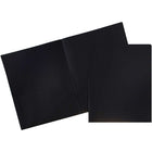 JAM Paper Plastic Two-Pocket School POP Folders - Black - 6 Pack-JAM Paper POP Folders | Colour: Black