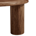 Modway Mavina Round Mango Wood Coffee Table - Walnut-7