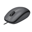 Logitech M100 Wired USB Ambidextrous Mouse - Grey-No software to install with Logitech M100, and since it’s wired, you can just plug the cable into a USB port and use it right away
