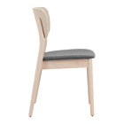 Zuo Kellua Dining Chair - Grey/Natural - Set of 2-Dimensions: 20.9" L x 18.3" W x 32.7" H