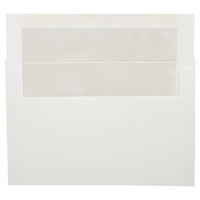 JAM Paper A9 Foil Lined Invitation Envelopes - 5.75" x 8.75" - White with Ivory Foil - 50 Pack-Colour: White with Ivory Foil Lining, Foil gives envelope natural looking shine