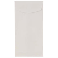 JAM Paper Enveloppes à ouverture au sommet et à rabat droit gommé, 3 7/8 x 7 1/2 po, blanches, 1000 par paquet-Blanc