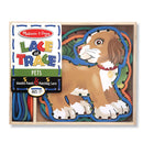 Melissa & Doug - Animaux de compagnie en dentelle et en trace -Idéal pour la pratique de la motricité fine