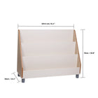Beleduc Furniture - Bisa 3-Layer Kids Bookshelf Display - Natural-Uses non-toxic paints and dyes
