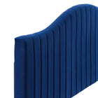 Modway Brielle Channel Tufted Performance Velvet Full/Queen Headboard - Navy-Dense Foam Padding