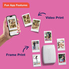 Fujifilm Instax Mini Link 3 Smartphone Printer - Rose Pink-Add text, frames, filters, and stickers to your Smartphone images prior to printing