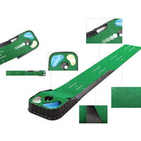 Link Products EZ Putt Auto Return Golf Set with Non-Slip Mat - 108" L x 13.5" W-Non Slip Mat