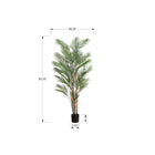 Monarch Specialties - Plante Artificielle - 83 po Heur - Palmier - Mis En Pot - Touche Réelle - Feuilles Vertes - Pot Noir-Cette plante artificielle ne nécessite pas d'éclairage ni d'arrosage particulier, ce qui permet un entretien sans souci et une manière écologique de faire entrer la beauté de l'extérieur à l'intérieur