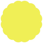 JAM Paper Standard Label Rolls - Scallop Shaped - 1 5/8 x 1 5/8 - Neon Yellow - 125 Labels/Roll-Size: Scallop Shaped ( 1 5/8 x 1 5/8 Inches ) | Printer friendly labels are easy to create and customize.