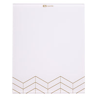 Quartet - Bloc-notes de bureau en verre trempé effaçable à sec - 20,3 x 25,4 cm - Blanc-ORGANISATION AMÉLIORÉE : Transformez votre espace de travail personnel avec ce sous-main en verre élégant. Abandonnez le carnet et les papiers volants pour garder votre bureau propre et sans encombrement.
