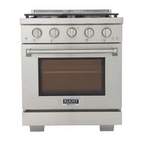 Kucht 30" KFX-X Series Pro Style Natural Gas Range - Stainless Steel-New true simmer burners for precise low heat cooking