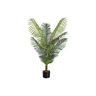 Monarch Specialties - Plante Artificielle - 47 po H - Palmier - Mis En Pot - Touche Réelle - Feuilles Vertes - Pot Noir-Ajoutez une explosion tropicale de verdure à tout étage de votre maison ou bureau avec cet arbre de palmier artificiel de 47 po de haut dans un pot noir de 5 po